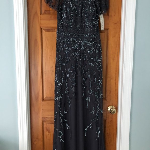 Stunning Adrianna Papell (Christina Wu) Beaded Gown - Picture 5 of 6